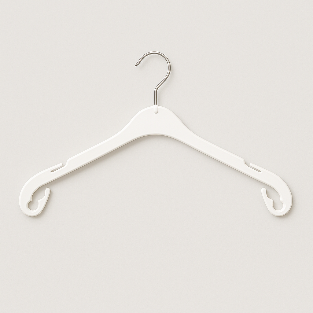T-33 - White - Children's size - Universal clothes hanger flat